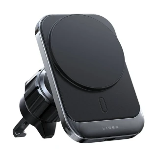 Magnetický držák do auta s bezdrátovým nabíjením 15W - Lisen (YL0223070009) - MagSafe