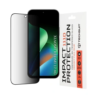 Tvrzené sklo 111D Xiaomi Redmi 17 4G/5G, Full Glue Privacy černé