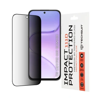 Tvrzené sklo 111D Honor 600 Smart, Full Glue Privacy černé