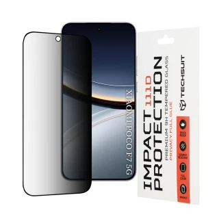 Tvrzené sklo 111D Xiaomi Poco F7, Full Glue Privacy černé