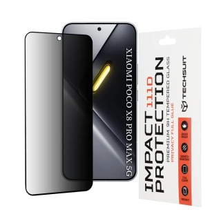 Tvrzené sklo 111D Xiaomi Poco X8 Pro Max, Full Glue Privacy černé