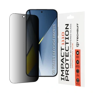 Tvrzené sklo 111D Xiaomi Poco F8 Ultra, Full Glue Privacy černé