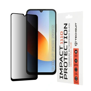 Tvrzené sklo 111D Xiaomi Redmi A7 Pro 4G, Full Glue Privacy černé