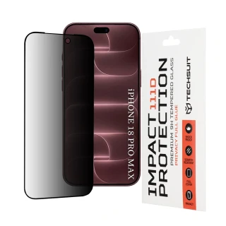 Tvrzené sklo 111D iPhone 18 Pro Max, Full Glue Privacy černé