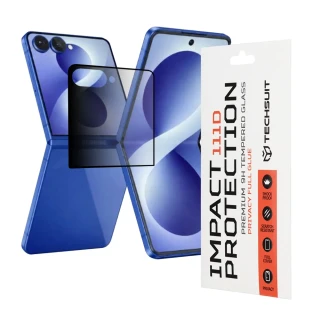 Tvrzené sklo 111D Samsung Galaxy Z Flip 8, Full Glue černé