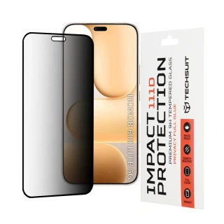 Tvrzené sklo 111D Honor 600 Lite, Full Glue Privacy černé