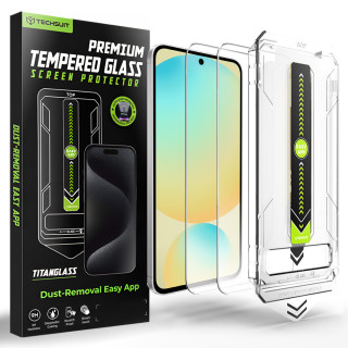 Tvrzené sklo Samsung Galaxy S24 FE / A56 5G, TitanGlass Crystal HD čiré (2 kusy)