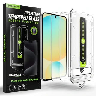 Tvrzené sklo Samsung Galaxy S25 FE / A57 5G, TitanGlass Crystal HD čiré (2 kusy)