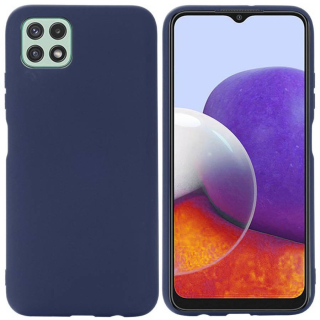 Kryt Samsung Galaxy A22 5G Silicone case modrý