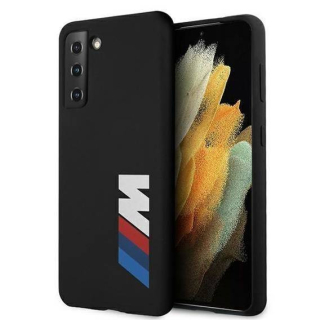 BMW - Samsung Galaxy S21 Plus - Silikonový kryt BMW (BMHCS21MMSLBLBK) černý