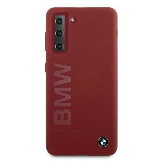 BMW - Samsung Galaxy S21 - Silikonový kryt BMW (BMHCS21SSLBLRE) červený