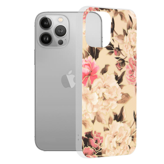 Kryt iPhone 13 Pro Max Techsuit - Marble Series - Mary Berry Nude