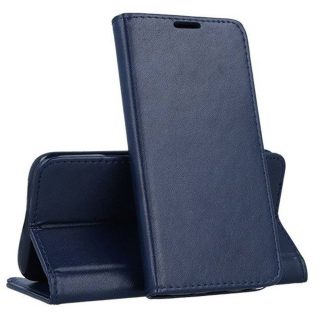 Pouzdro flip iPhone 17 Pro / 18 Pro, eko kůže - modré