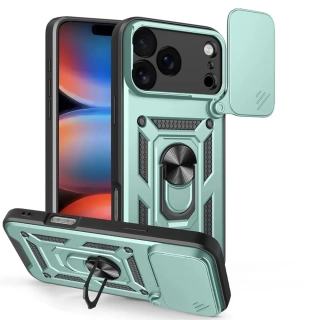 Kryt iPhone 17 Pro / 18 Pro, Techsuit CamShield Pro green